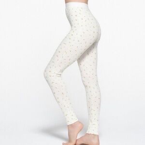 New SKIMS Floral Print Cream Leggings